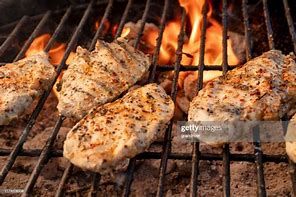 Quarter Of A Kilo Of Grilled Breasts On Charcoal