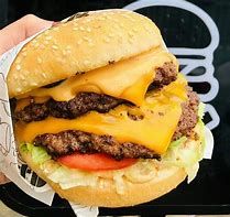Beef Burger With Cheese Sandwich