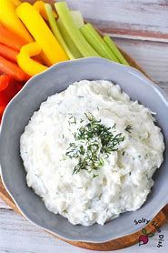 Garlic dip salad