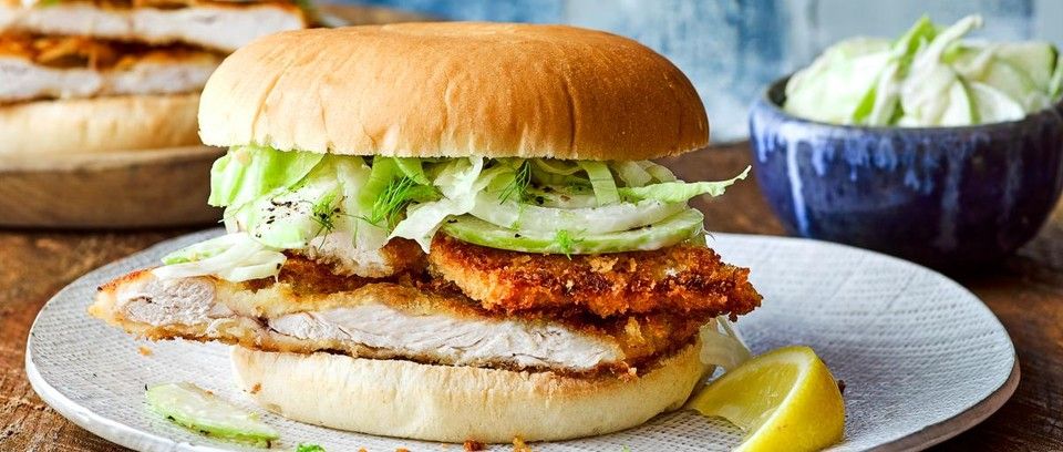 Escalope Chicken Burger Sandwich