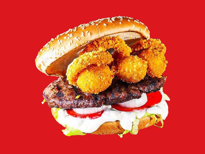 Special BBQ Beef Burger Sandwich