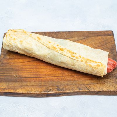 Hot Dog On Syrian Saj Potatoes