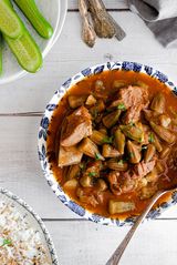 Okra With Meat Casserole