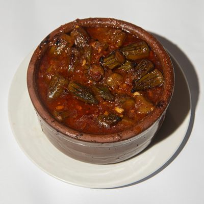 Okra with meat