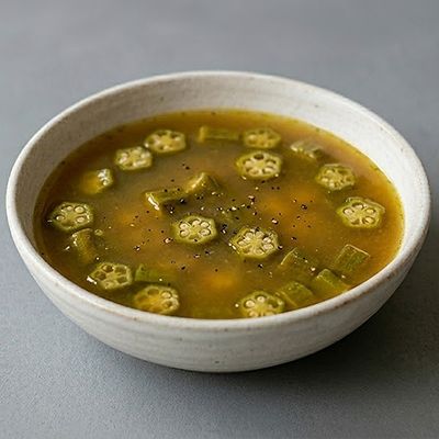 Okra broth
