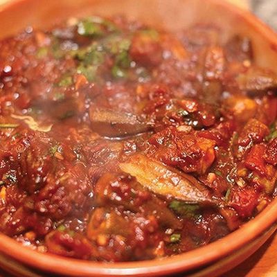 Okra Casserole with kandouz