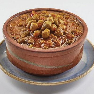 Okra with Meat Tajine