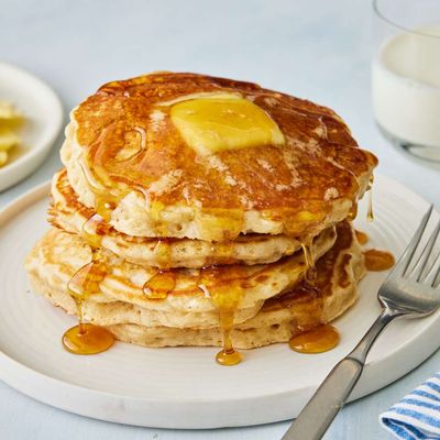 mini pancakes caramel