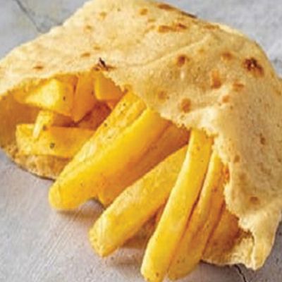Old cheese potato fingers sandwich