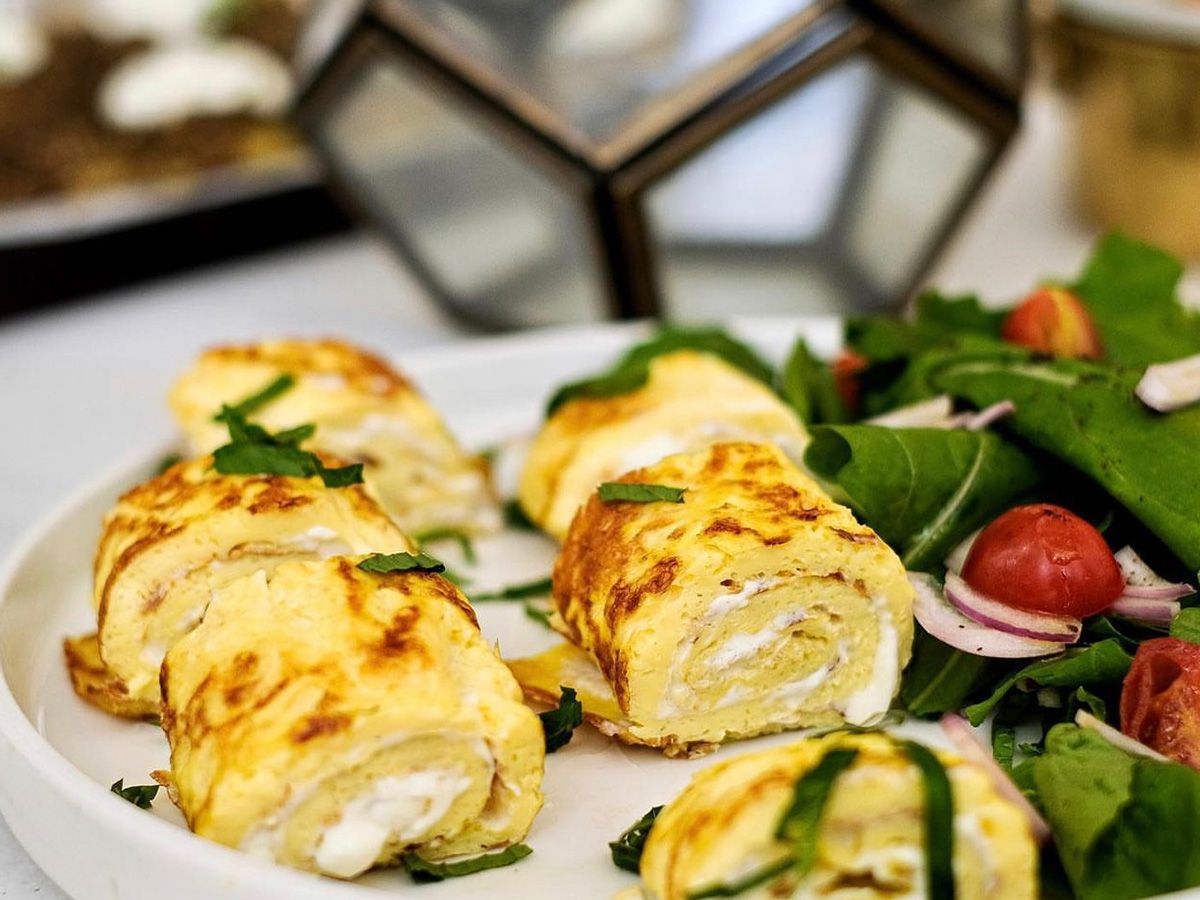 Omelet With Labneh And Mint