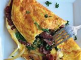 Omelette Pastrami Toast Sandwich