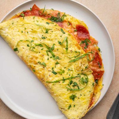 Omelette Pizza Supreme sandwich