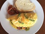 Omelette Turkey Toast Sandwich