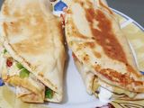Omelette With Cheddar Cheese Sandwich