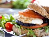 Omelette With Eggplant Sandwich