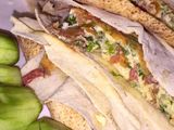 Omelette With Taamia Sandwich