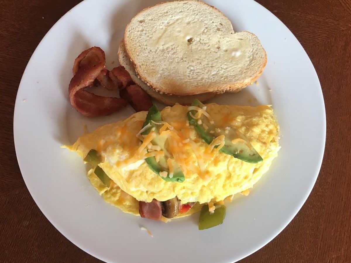 Omelette chicken