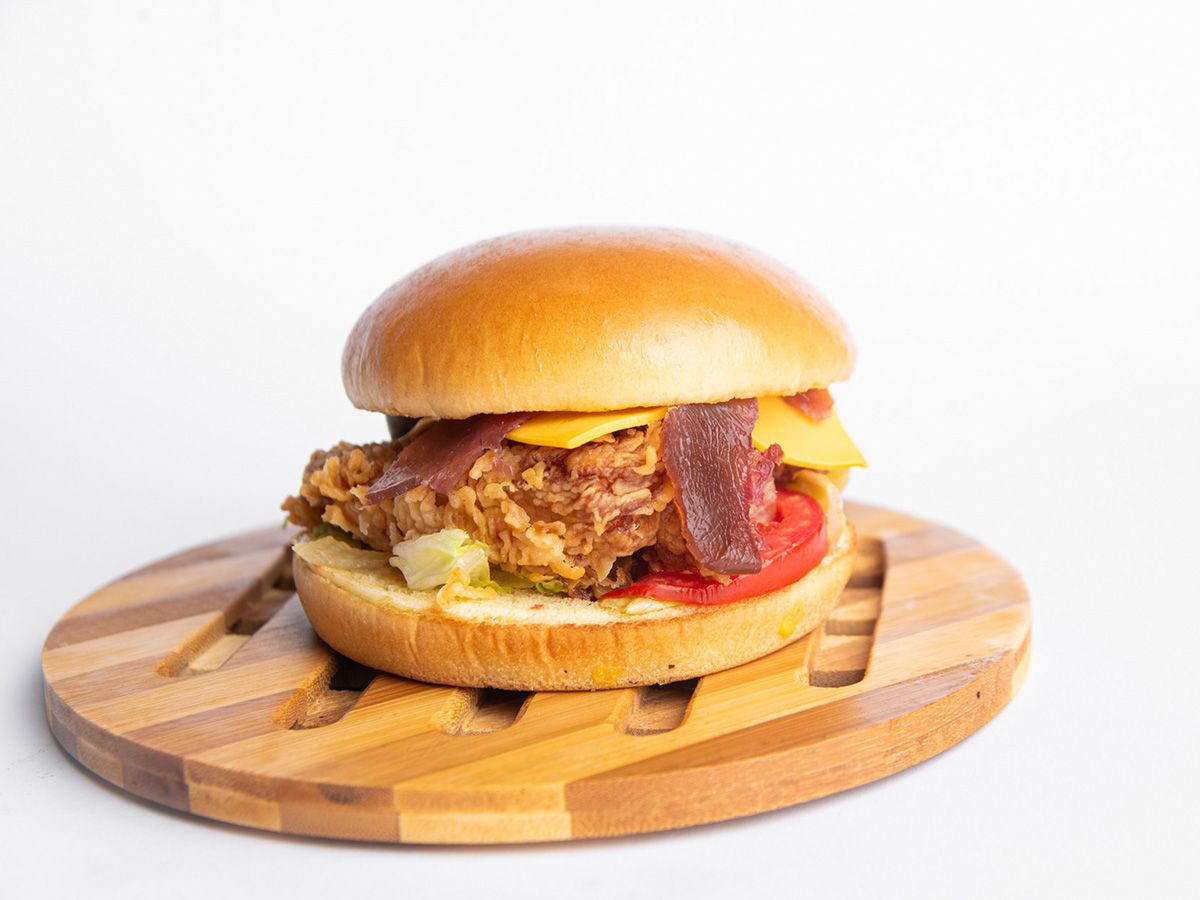 Pastrami zinger sandwich