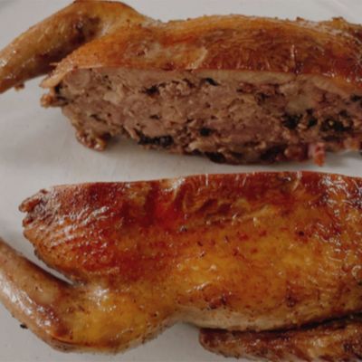 stuffed single pigeon