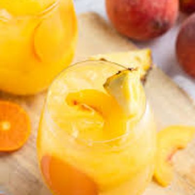 Orange And Pineapple With Peach