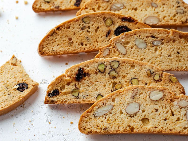 Biscotti Almonds and Orange Zest