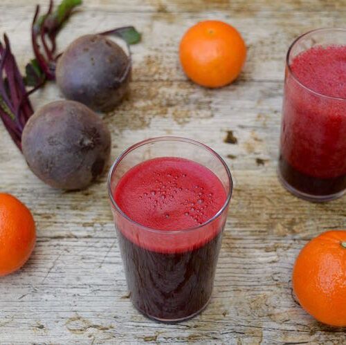 Orange beet juice