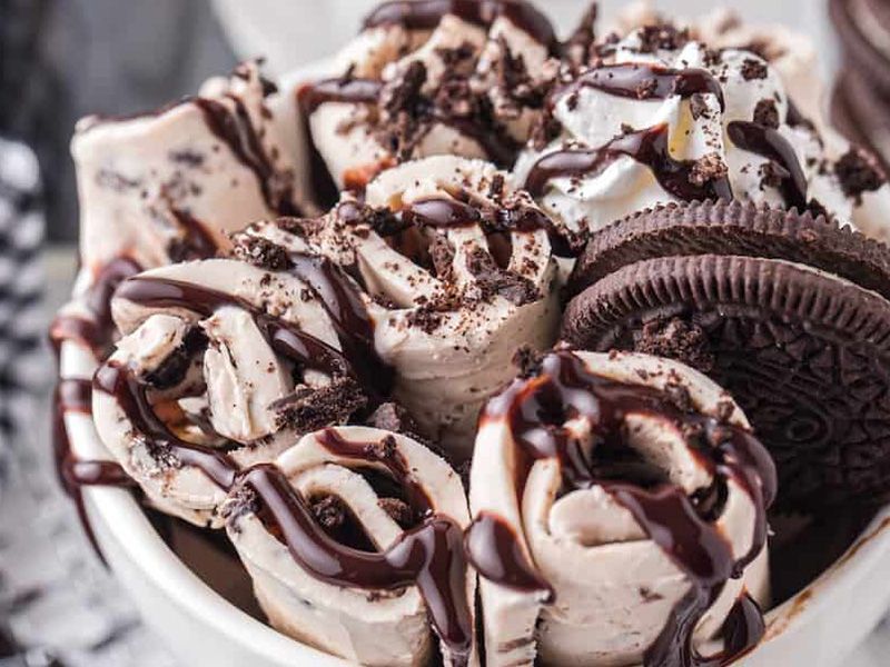 oreo ice cream roll