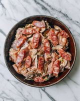 Sausages With Pomegranate Molasses