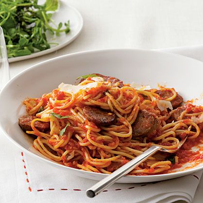 Oriental Sausage Pasta