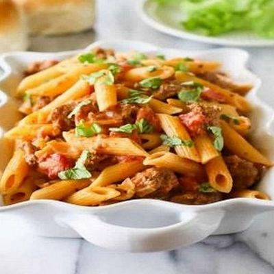 salami penne pasta