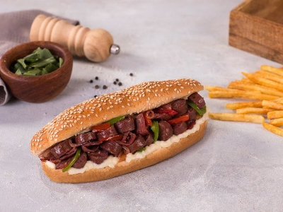 Foul With Oriental Sausage Sandwich