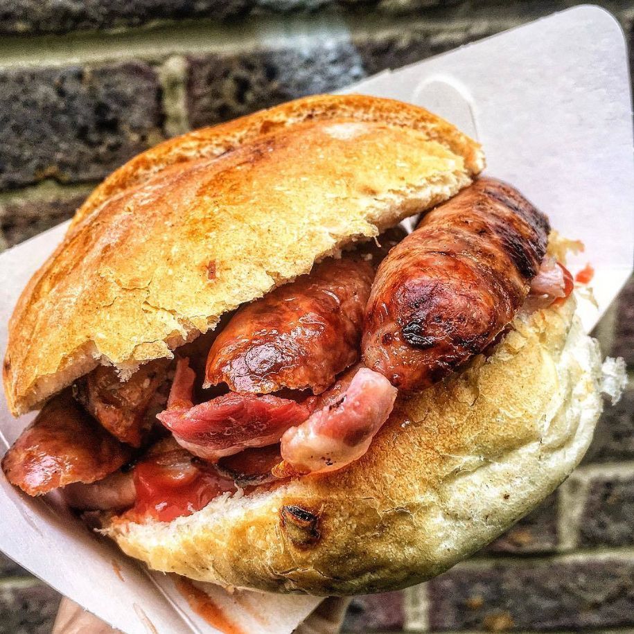 Oriental Sausage Sandwich - Bun Bread.
