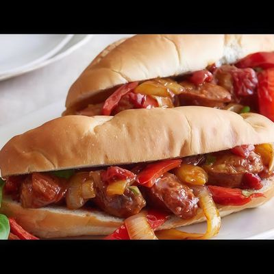 Oriental Sausage Sandwich