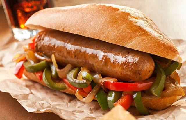Oriental Sausage Sandwich