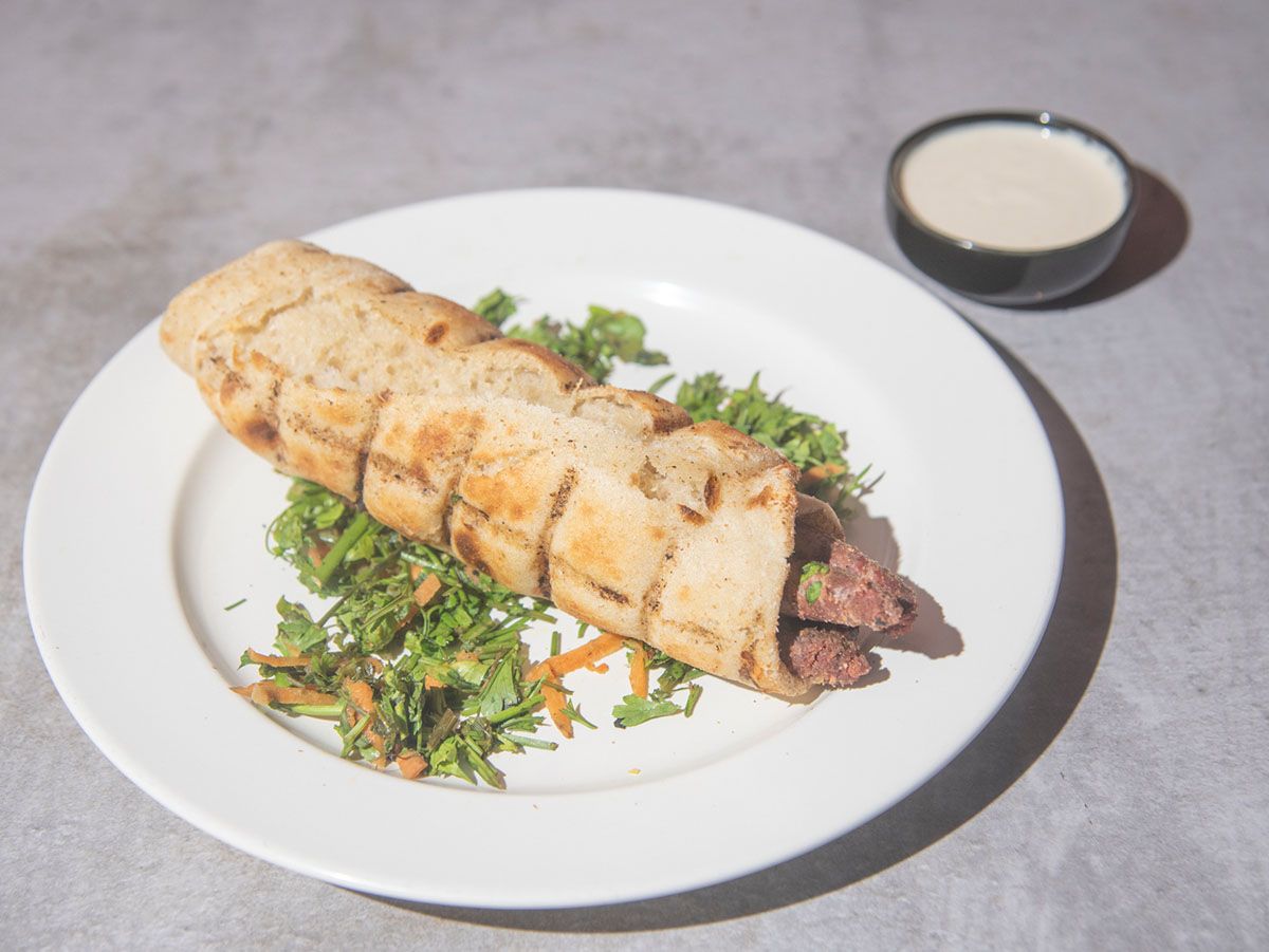 Oriental Sausage Sandwich