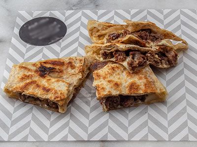 Oriental Sausage With Cheese Sandwich