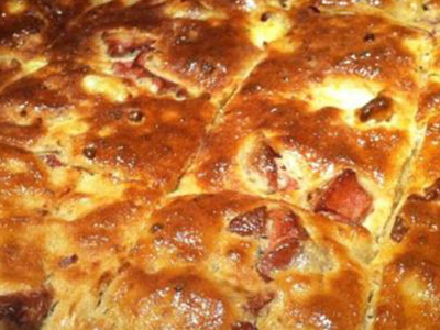 Oriental Sausage With Kiri Cheese Pie