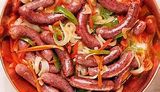 Oriental Sausage on Charcoal