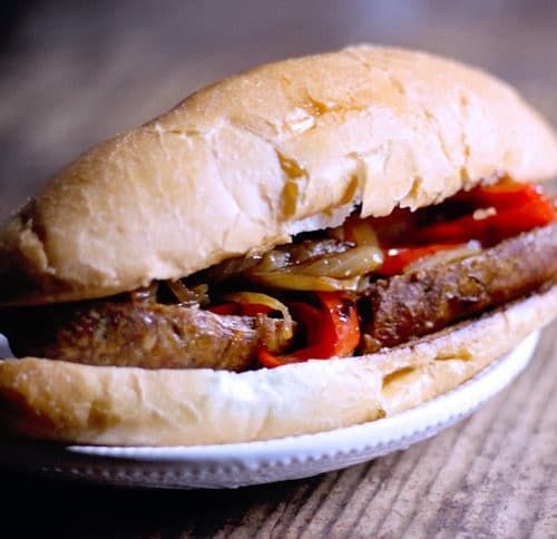 Oriental Sausage Sandwich
