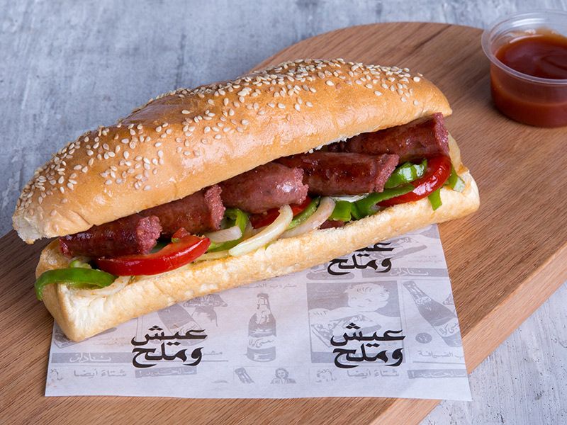 Oriental Sausage Sandwich