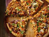 Oriental chicken mix pizza