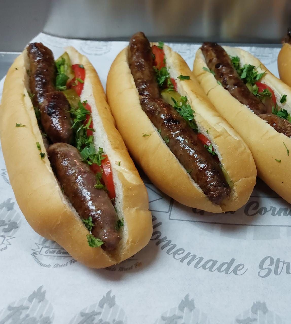 Oriental Sausage Sandwich Fino Bread