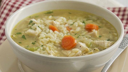 Orzo Soup With Mastic