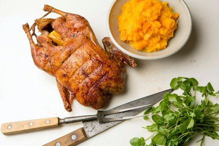 Oven Baked Duck With Orange Sauce