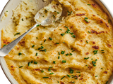 Oven Baked Mashed Potato With Cheese