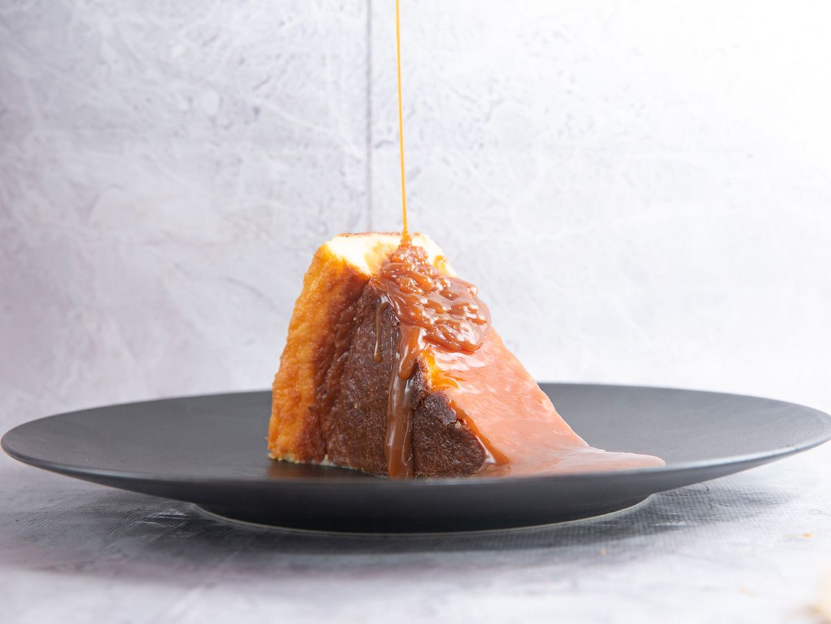San Sebastian Cheese Cake Topped With Salted Caramel