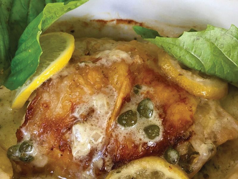Chicken Piccata With Basil