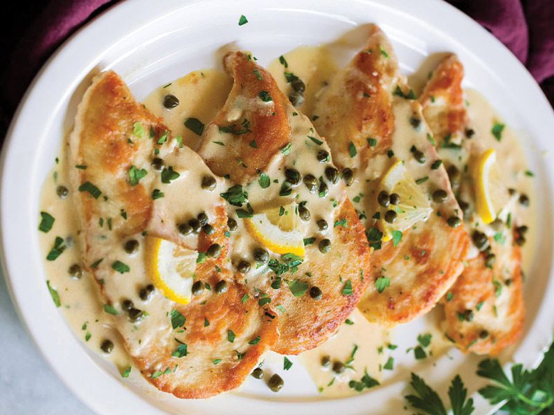 Chicken Piccata With Honey Mustard Sauce