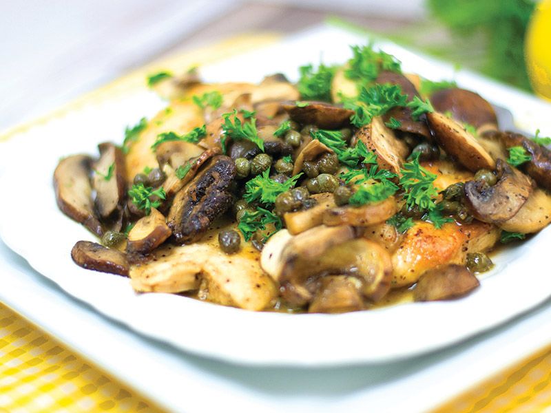 Chicken Piccata With Mushroom