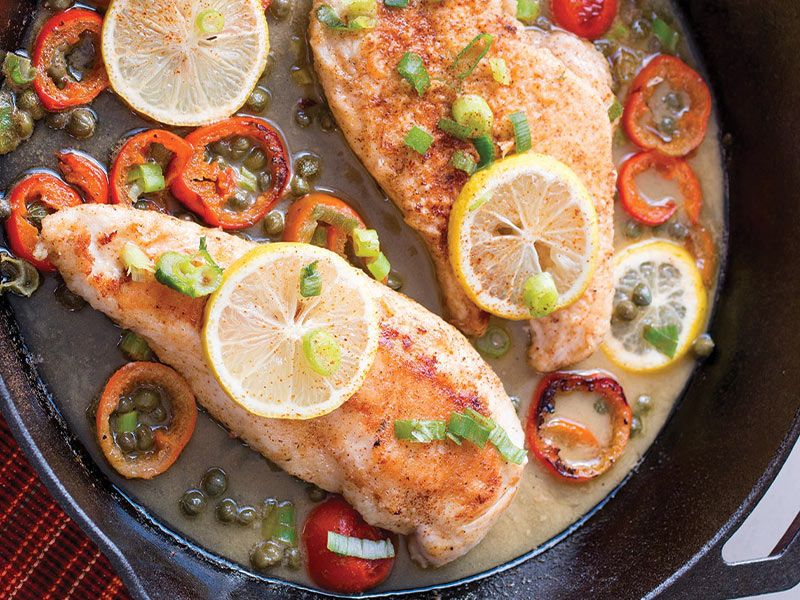 Chicken Piccata With Sweet Chili Sauce